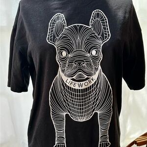 Life Work French bulldog Graphic T-Shirt
